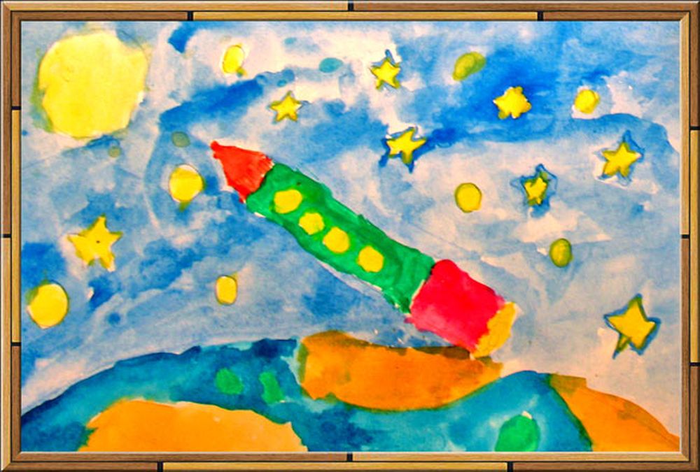 День космонавтики изо 2 класс презентация. Рисование на тему космос в детском саду. Рисование в детском саду ко Дню космонавтики. Рисунок ко Дню космонавтики. Рисунок на день космонавтики для детей в детском саду.